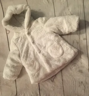 0-3 Months Ultra Soft Fur Coat