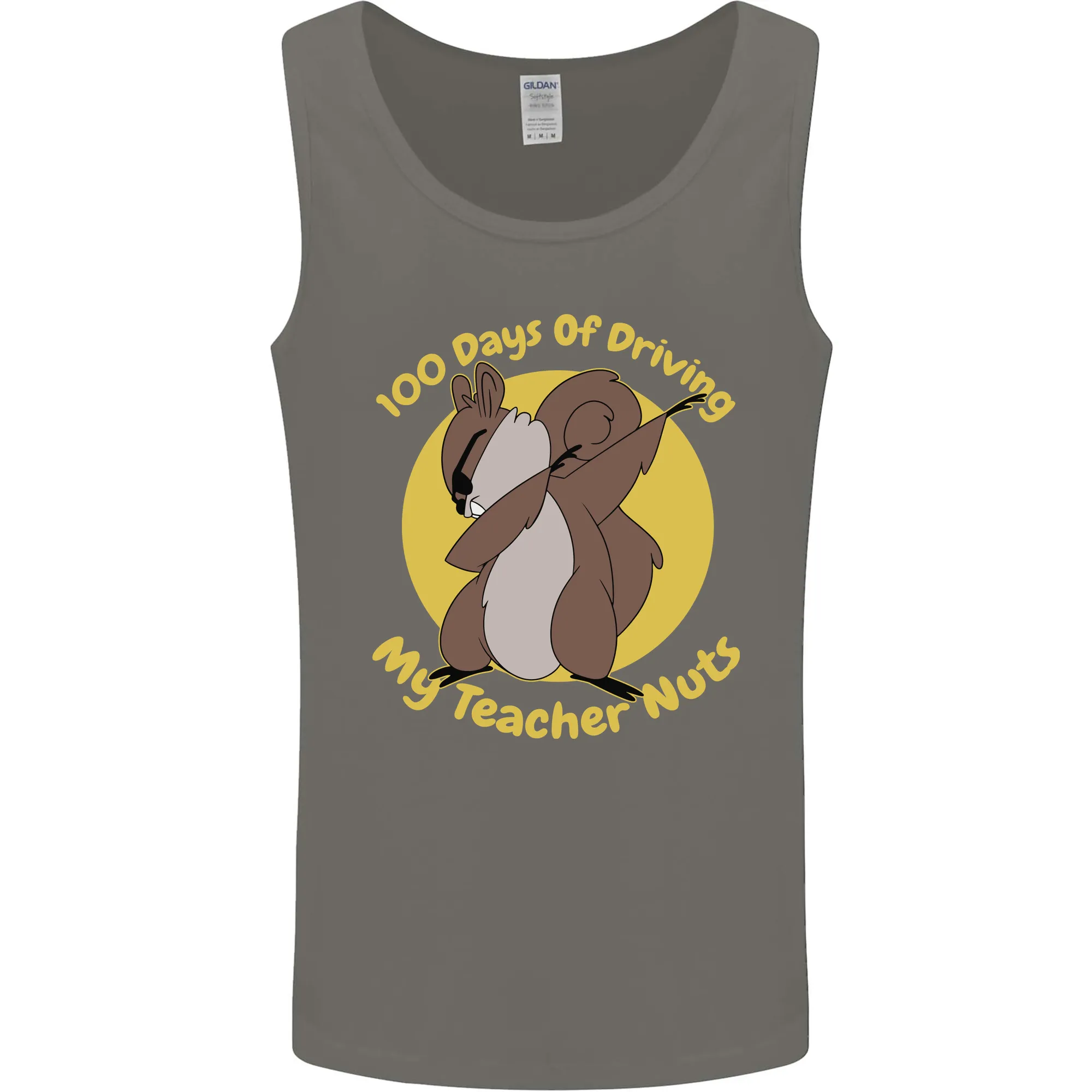 100 Days of Driving My Teacher Nuts Mens Vest Tank Top