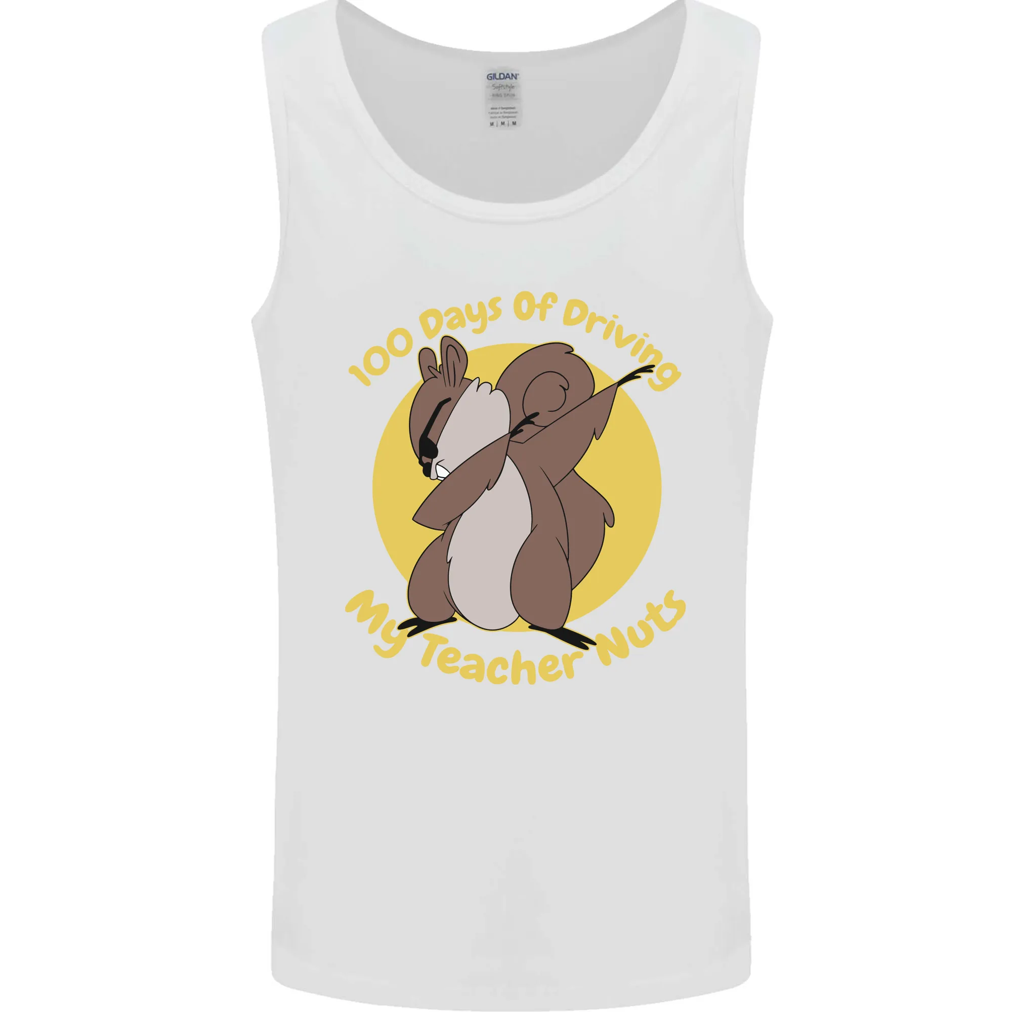 100 Days of Driving My Teacher Nuts Mens Vest Tank Top