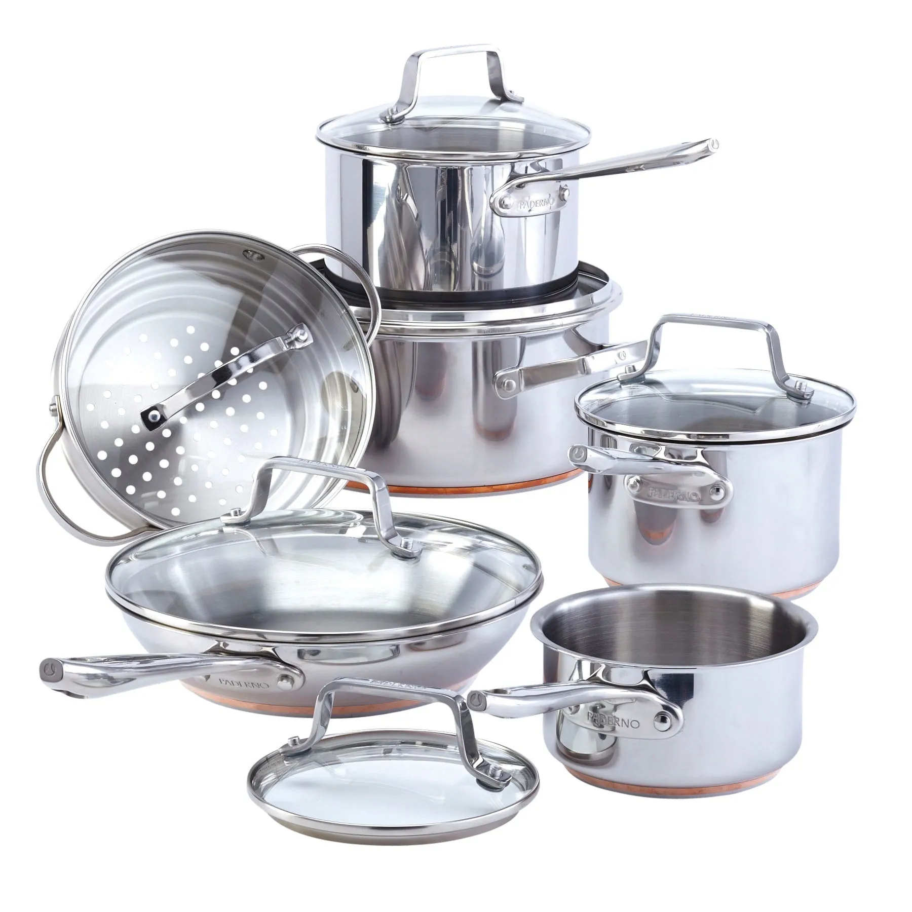 12-Piece 5-Ply Copper Core Base Cookware Set