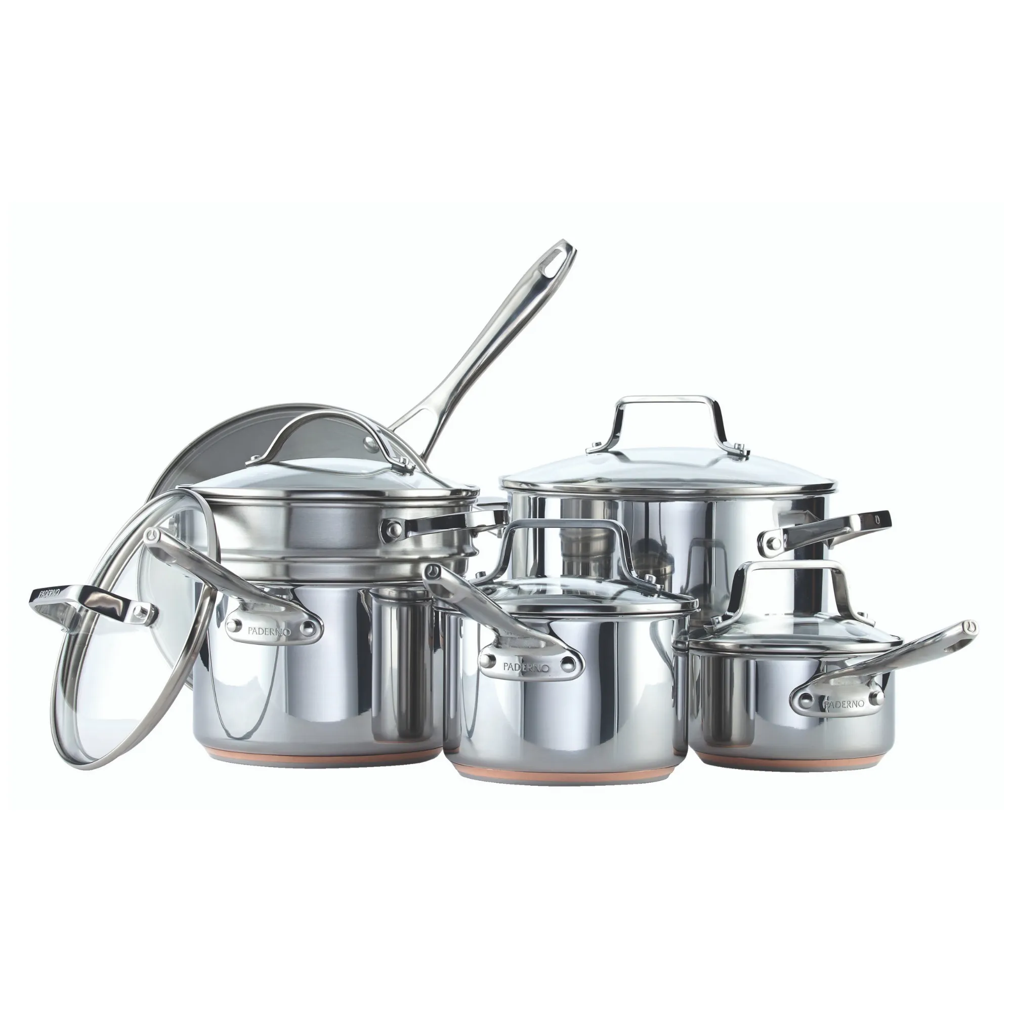 12-Piece 5-Ply Copper Core Base Cookware Set