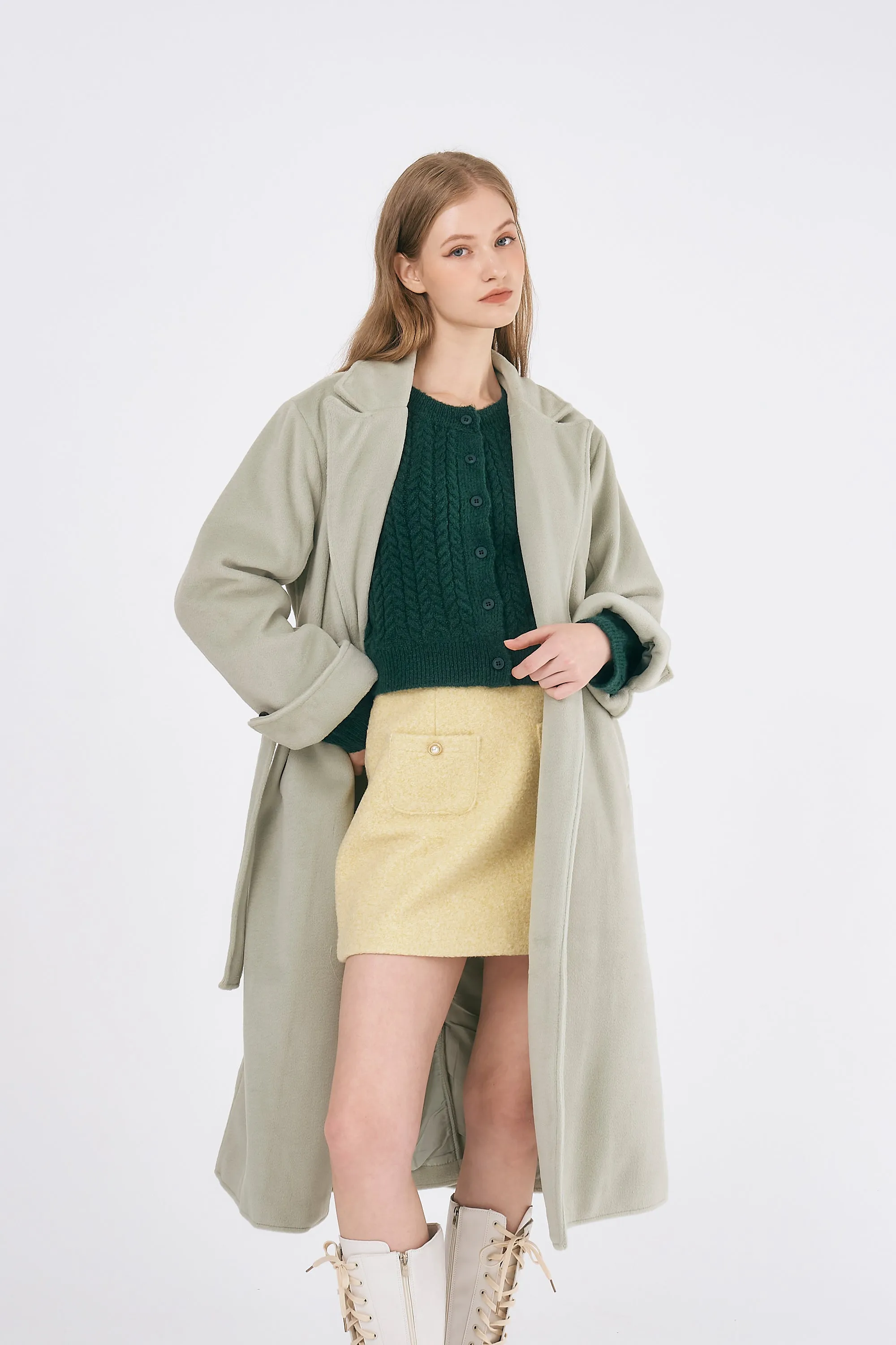 Abigail Belted Long Coat