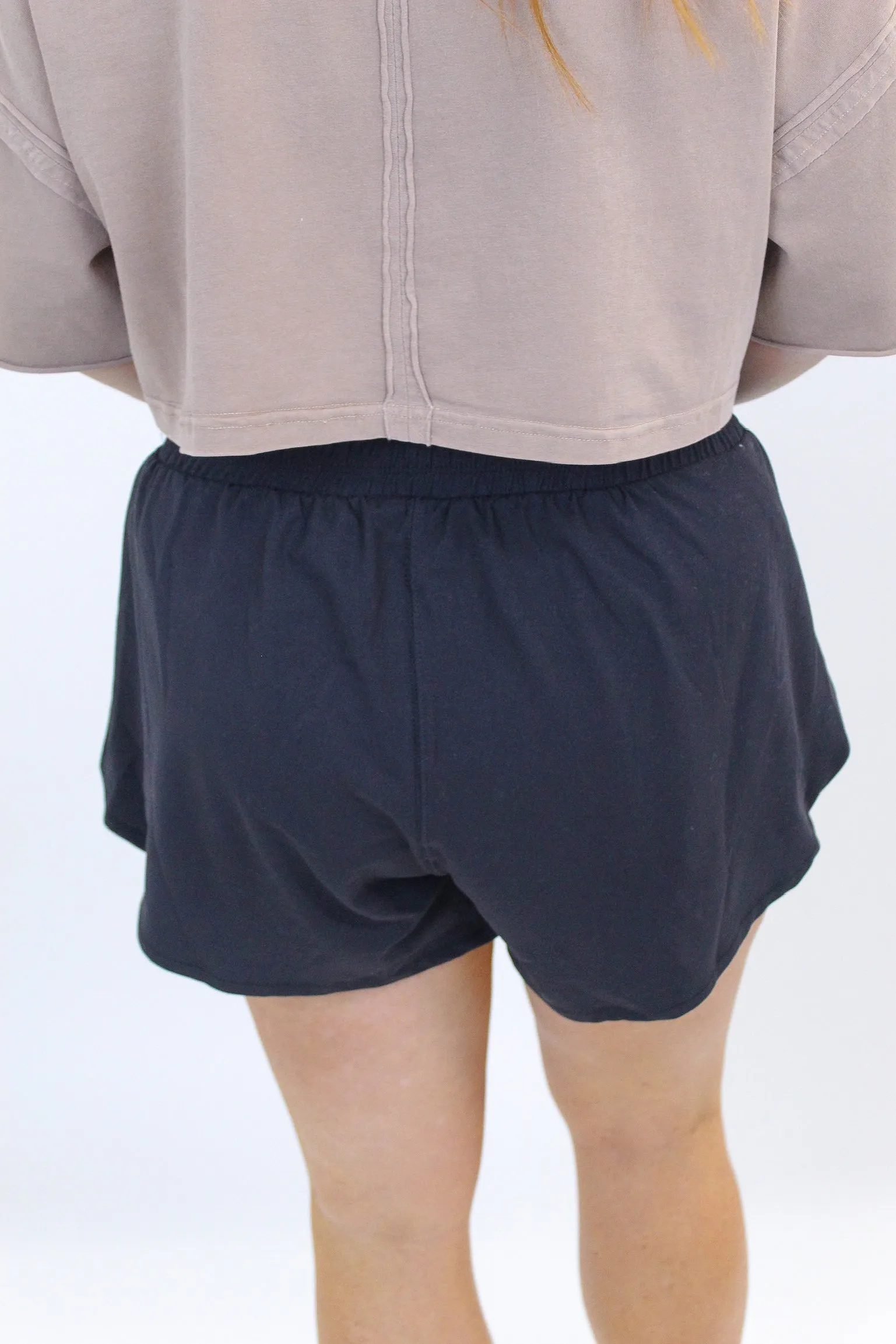 Athletic Butter Soft Shorts-Black