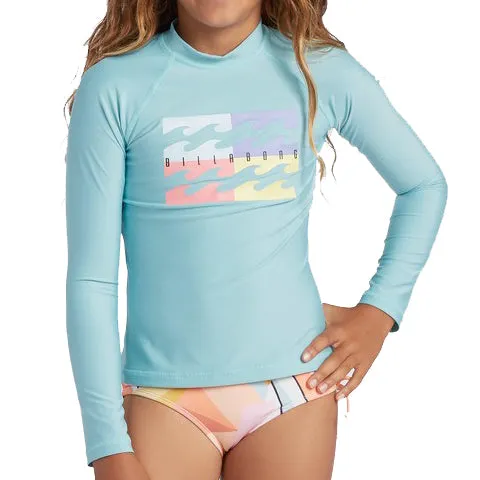 Billabong Youth Core Surf Daze Long Sleeve Rashguard - Marine Blue