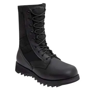 Black Ripple Sole Jungle Boots - Discontinued