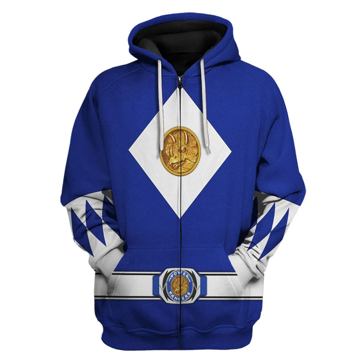 Blue Ranger Mighty Morphin The Movie (1995) Hoodies Sweatshirt T-shirt Hawaiian