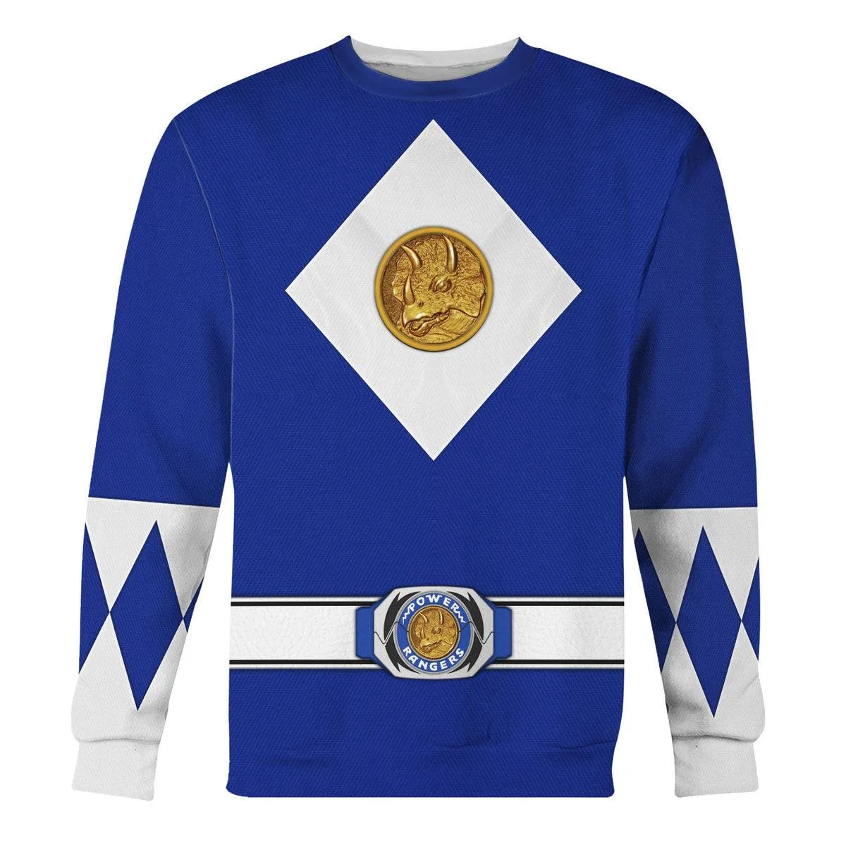 Blue Ranger Mighty Morphin The Movie (1995) Hoodies Sweatshirt T-shirt Hawaiian