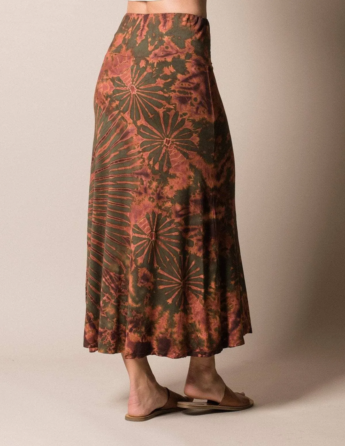 Boho Tie-Dye Maxi Skirt