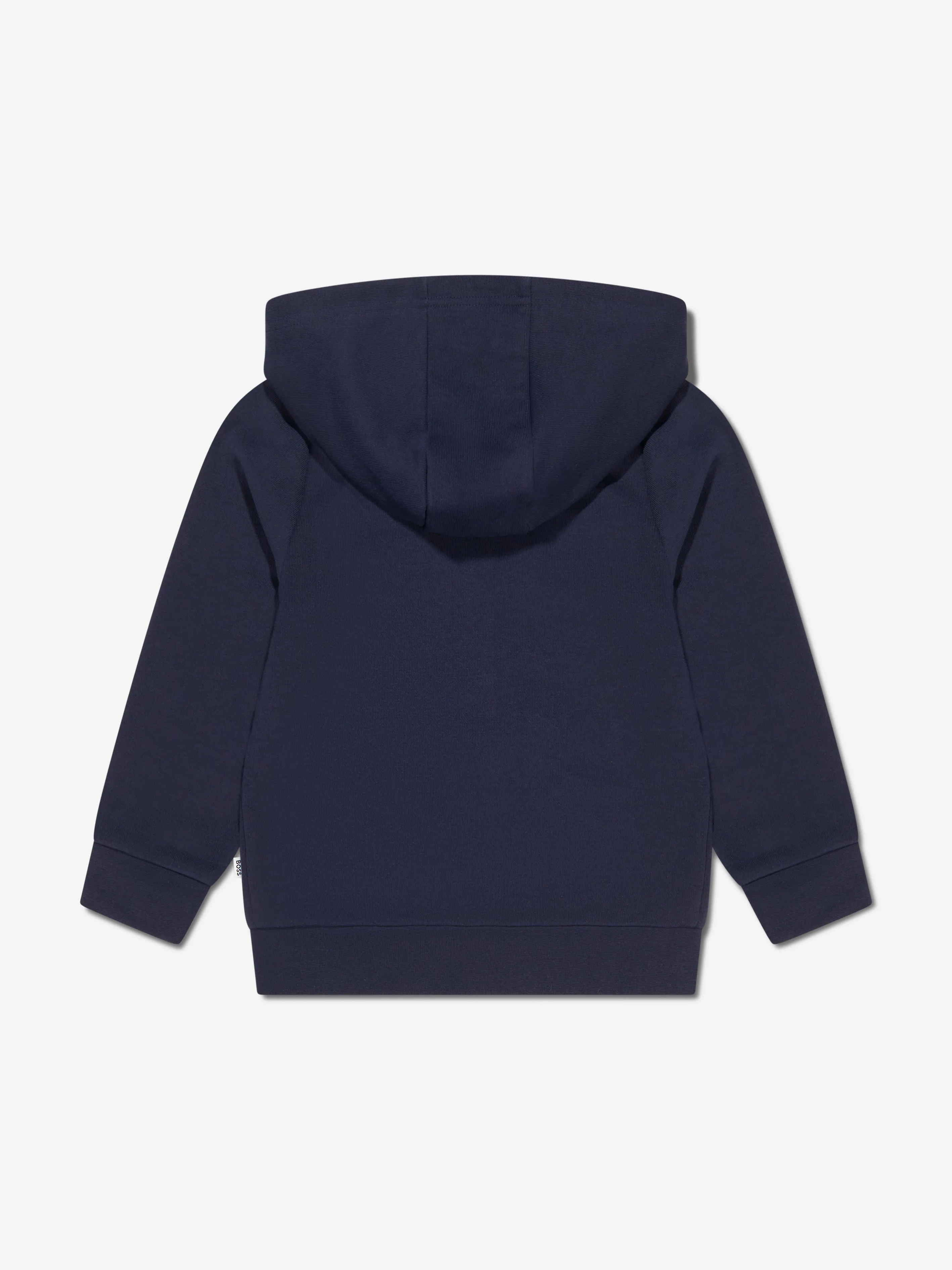 BOSS Boys Zip Up Hoodie In Navy