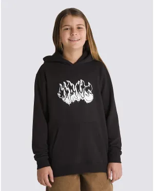 Boys Burnout Hoodie in Black