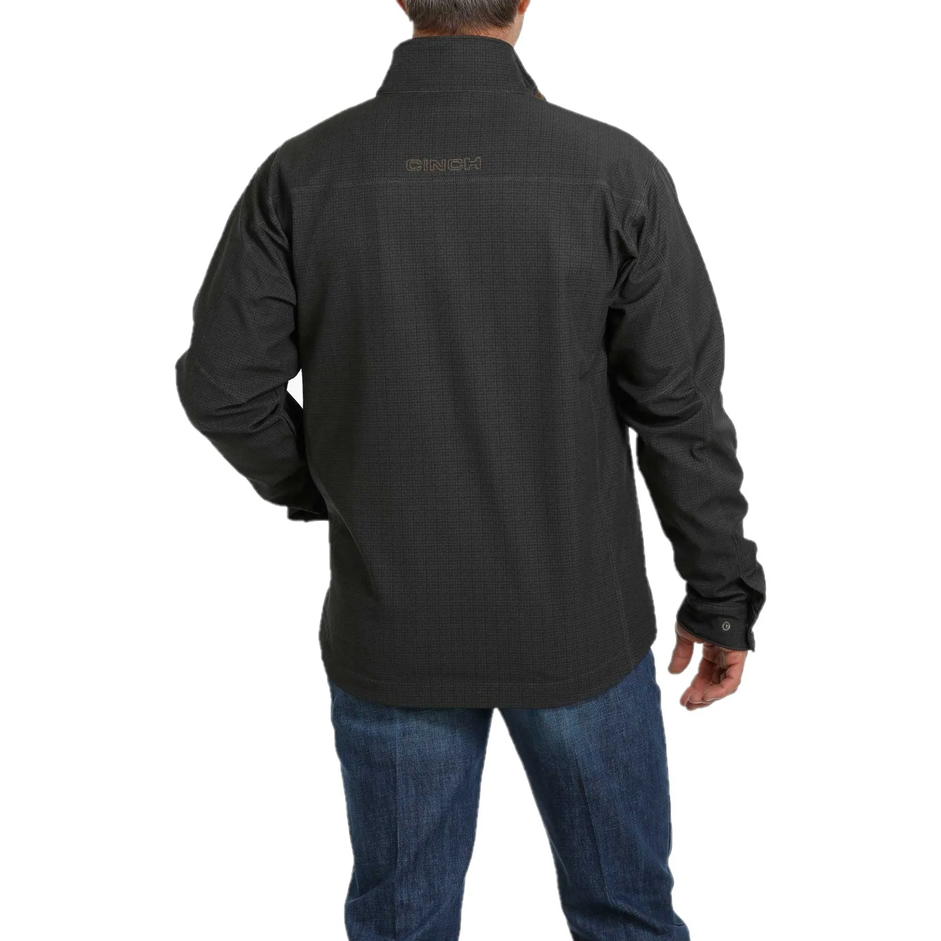 Cinch Men's Concealed Carry Black & Tan Bonded Logo Jacket MWJ1537002