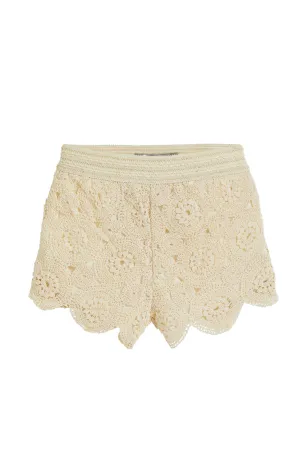 Circular Medallion Crochet Short