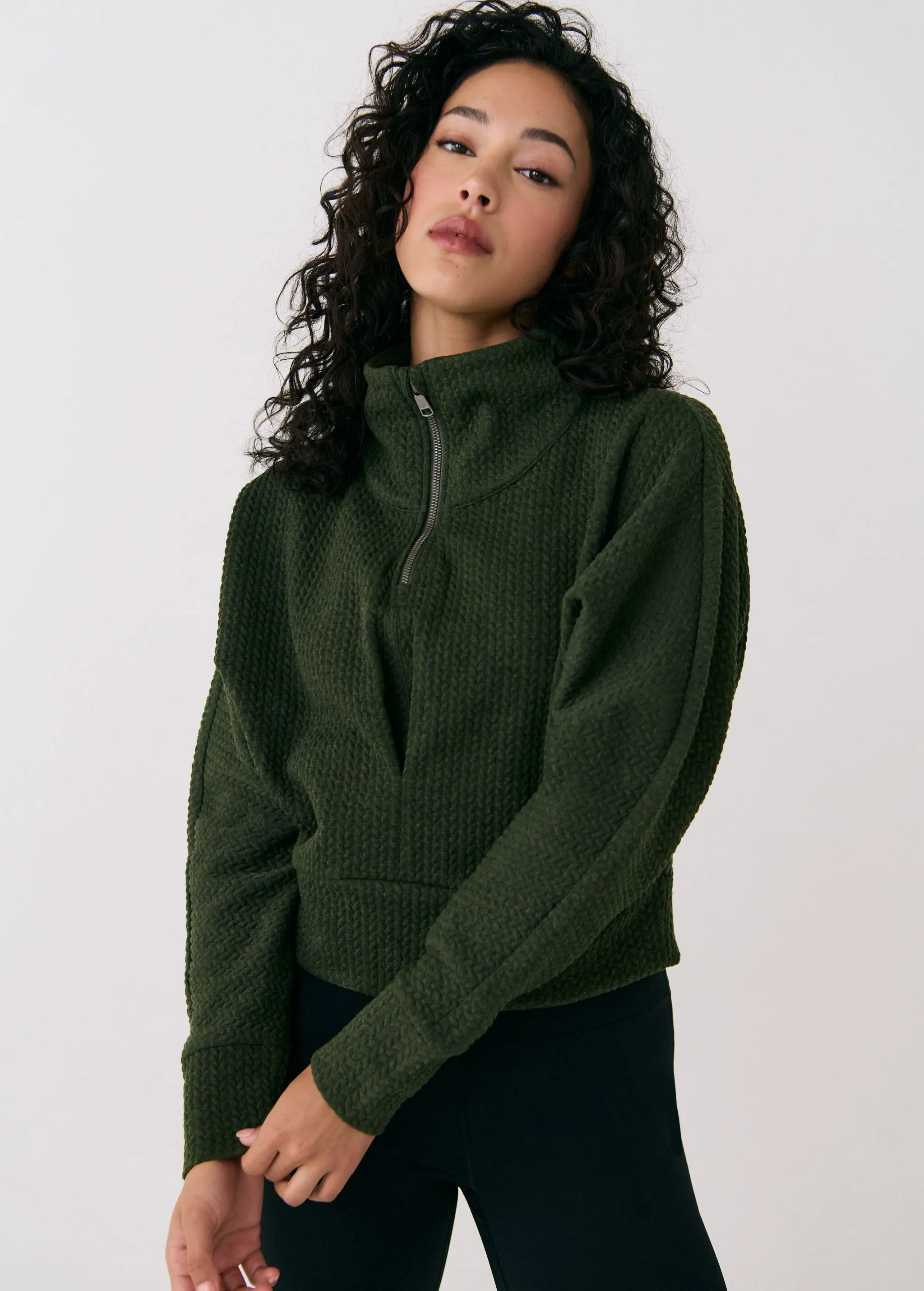 Clover Half Zip Top