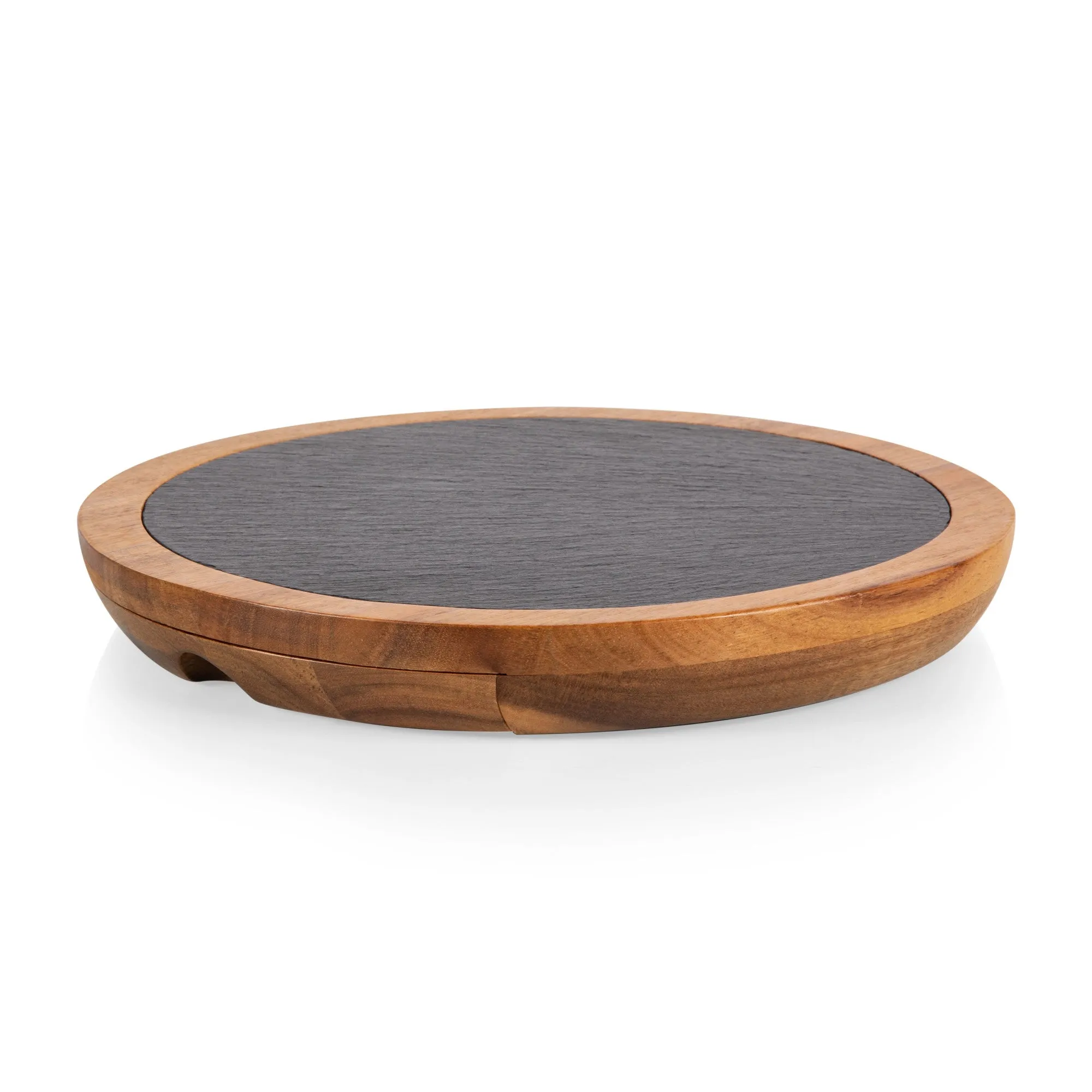 Columbus Blue Jackets - Insignia Acacia and Slate Serving Board with Cheese Tools