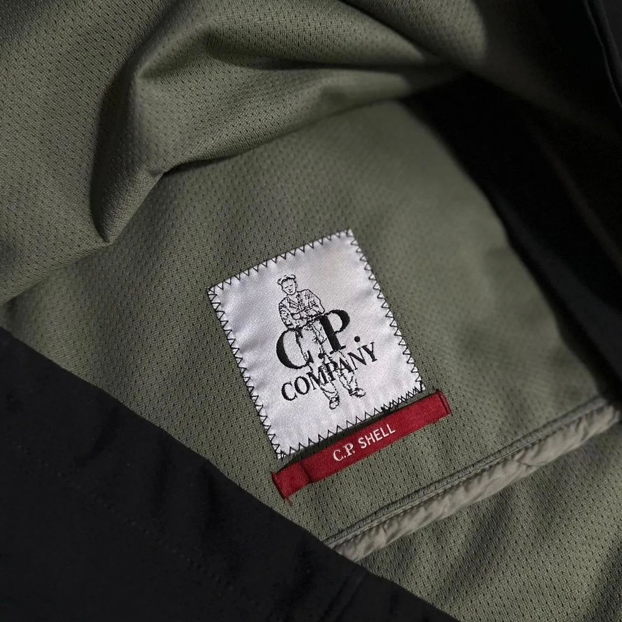 CP Company Black Soft Shell Goggle Jacket