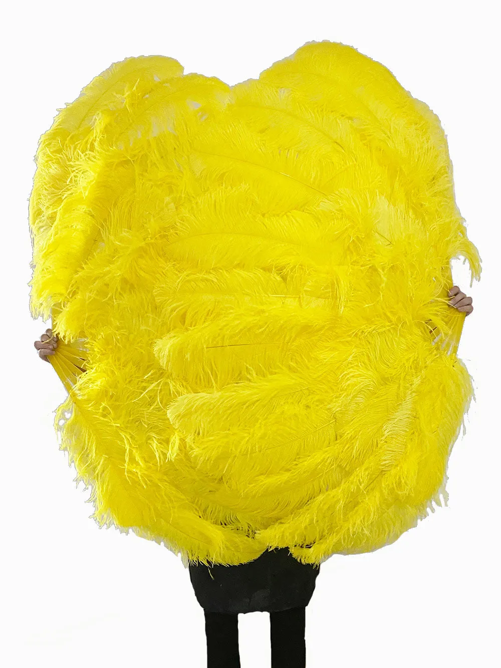 Custom colors Advanced XL 2 Layers Ostrich Feather Fan 34"x 60"