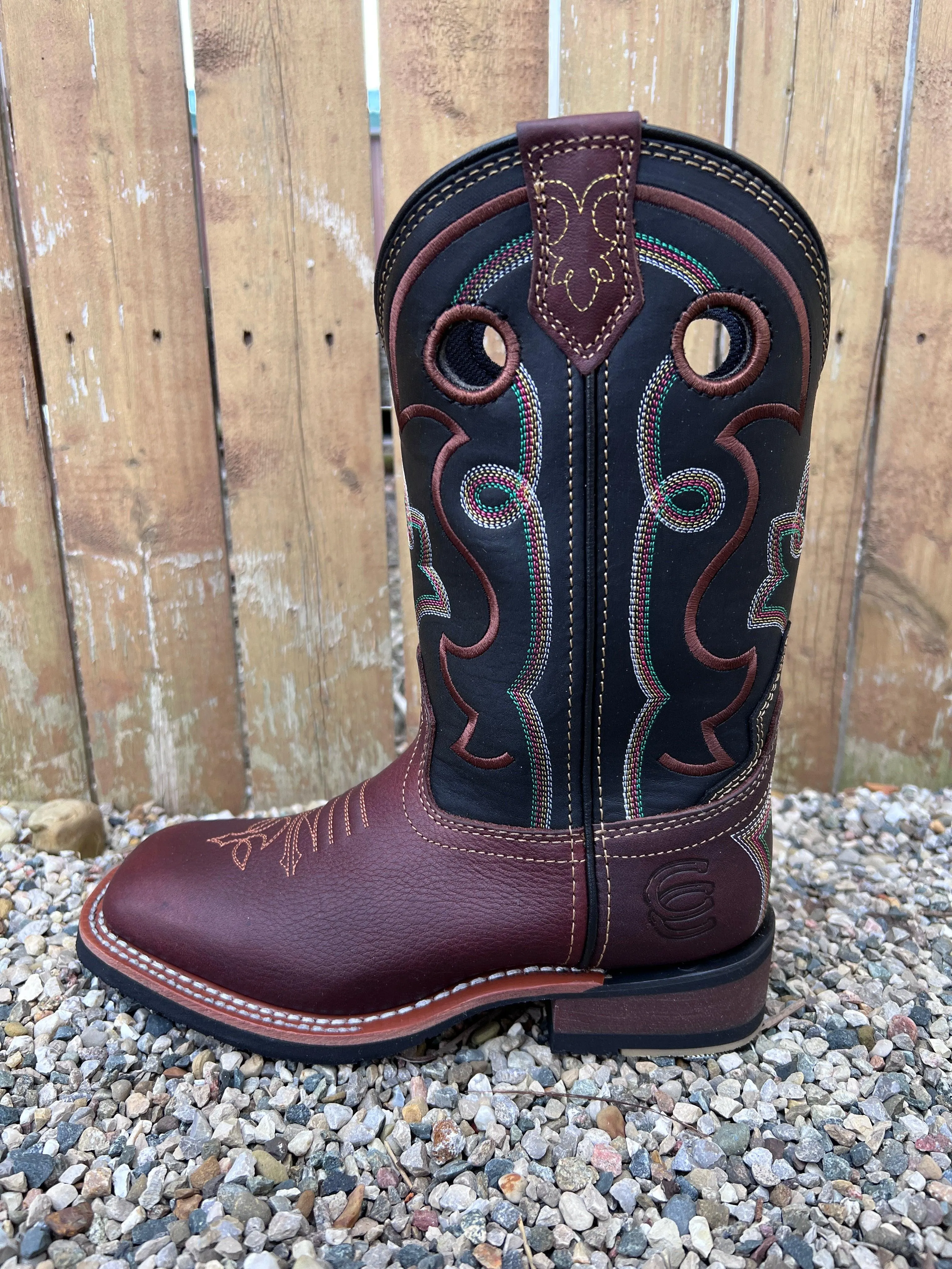 Dan Post Women's Brown & Dark Brown Jesse CC Square Toe Cowgirl Boots DP6051