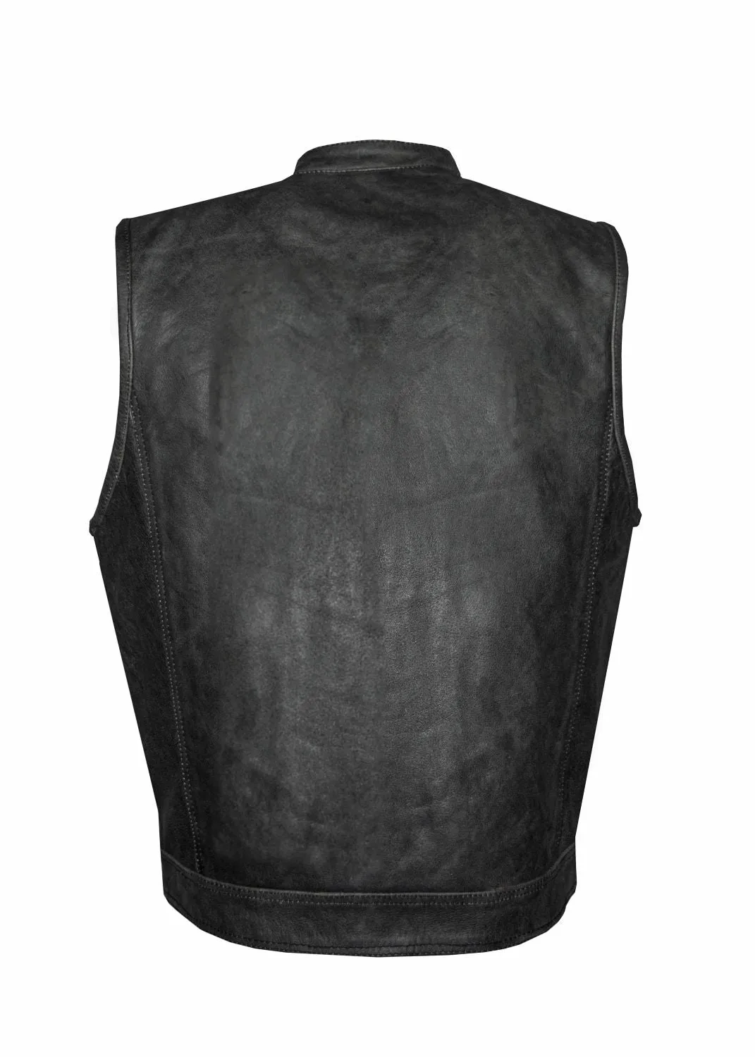 Dream Apparel Men's Gray Motorcycle Club Vest