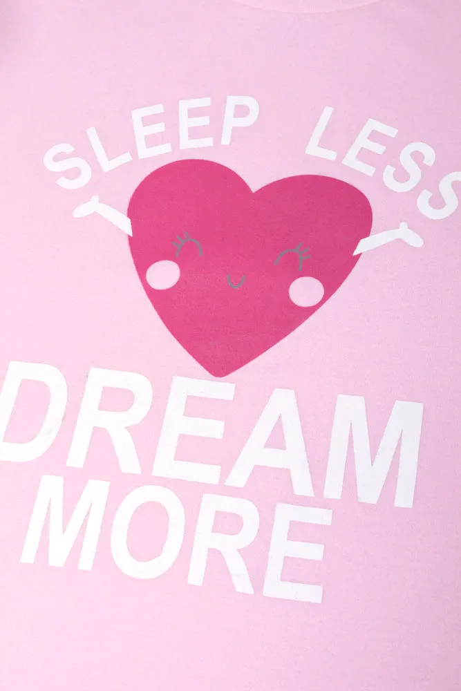 Dream More Short Set Pink