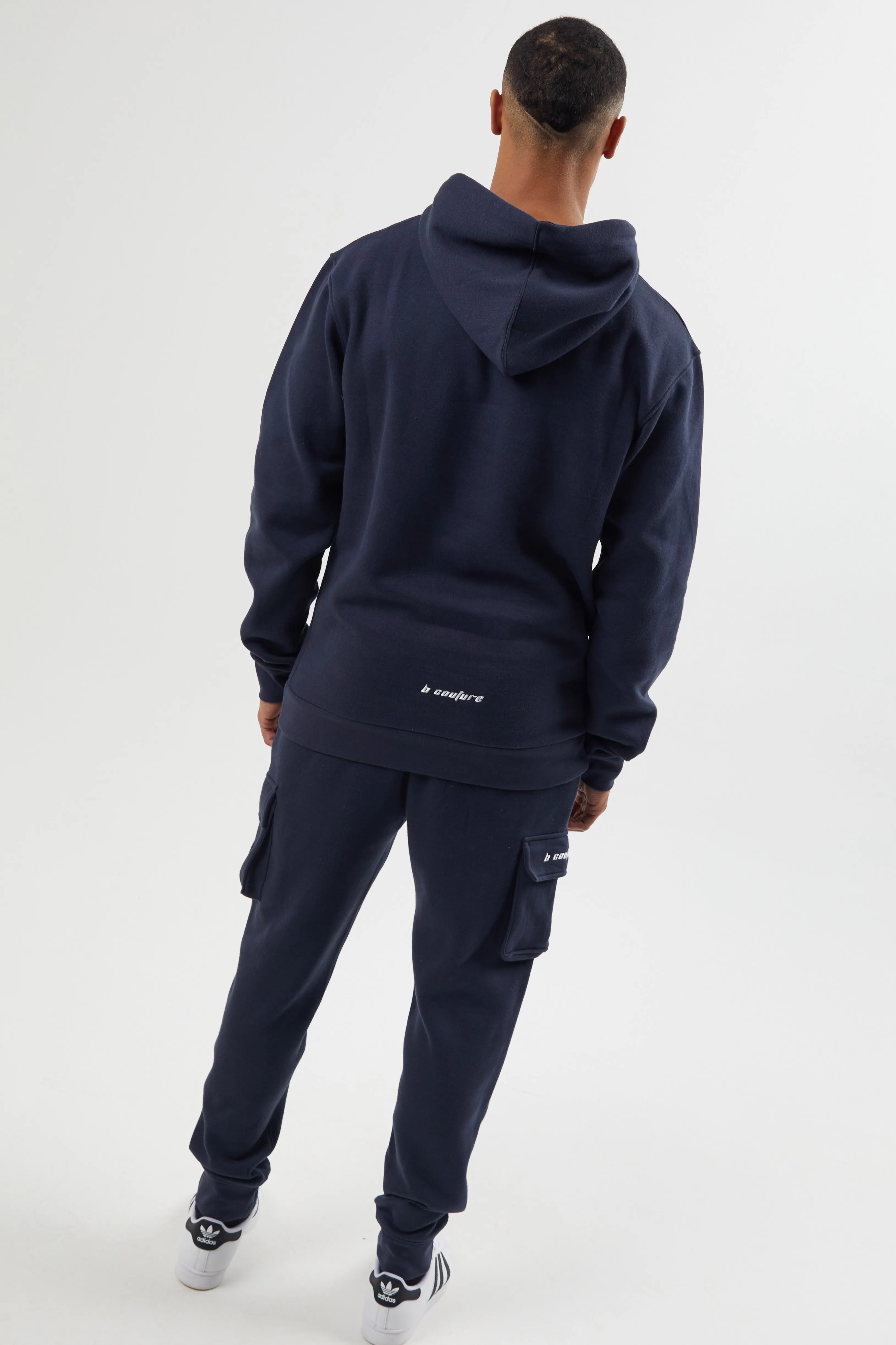 Field Place Cargo Fleece Tracksuit - Navy