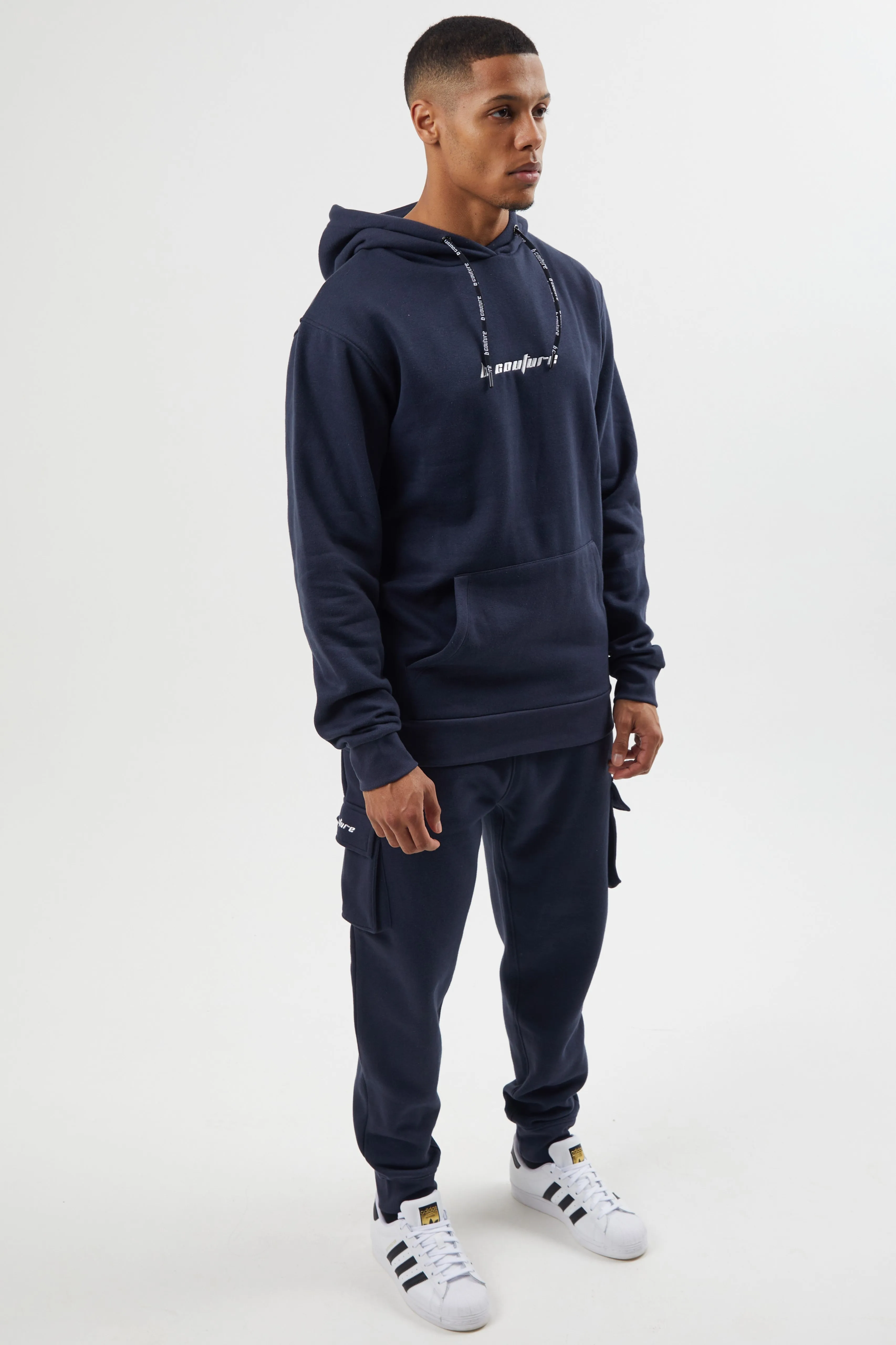 Field Place Cargo Fleece Tracksuit - Navy