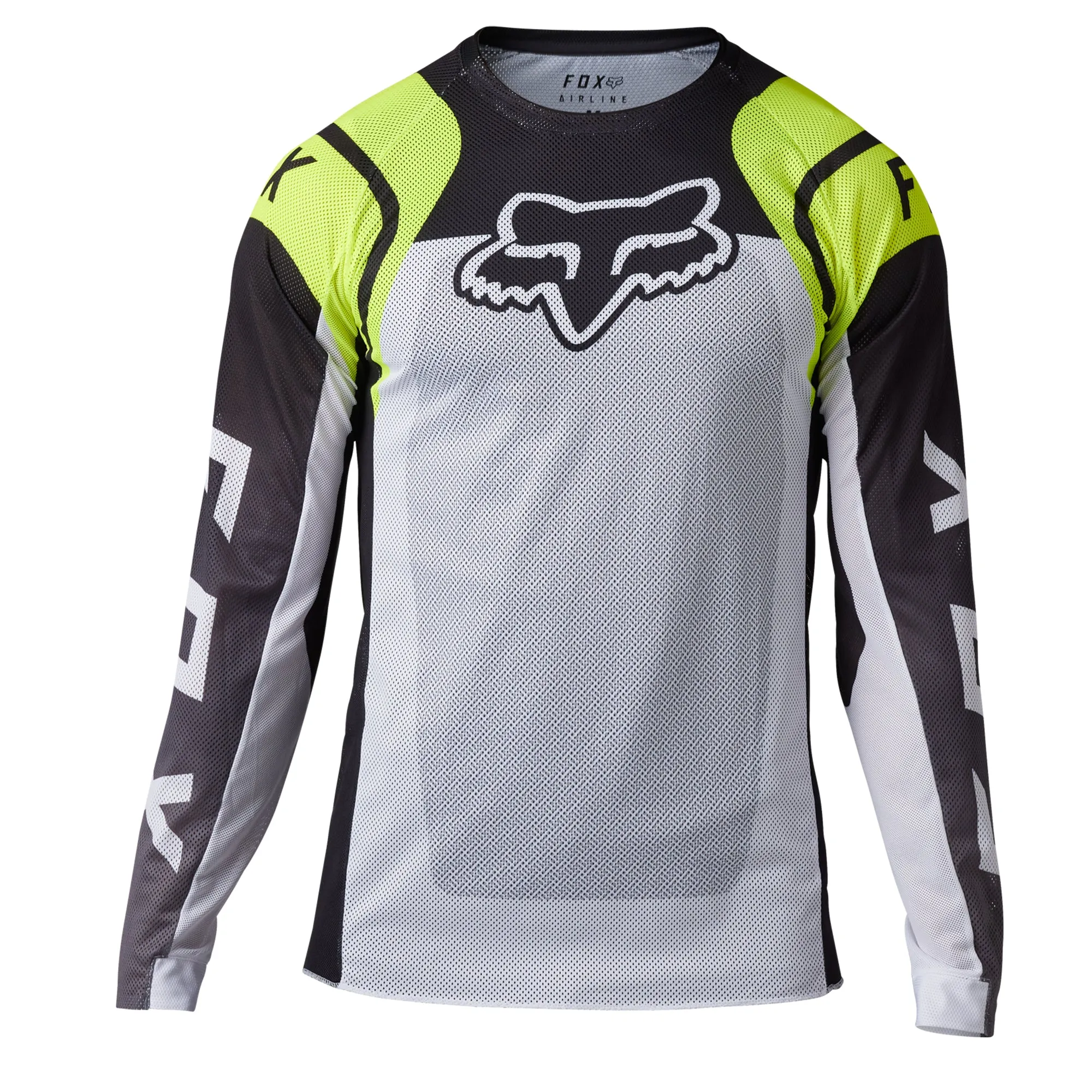 Fox Racing Airline Offroad Jersey Sensory Fluorescent Yellow White