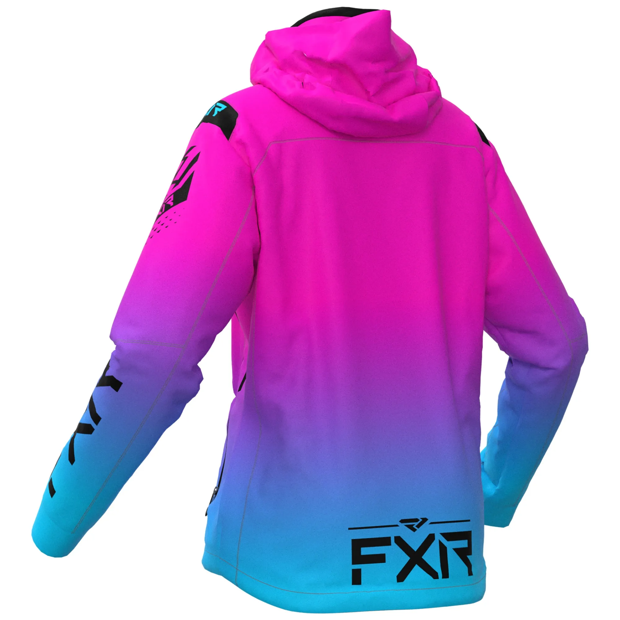 FXR  Womens RRX Snowmobile Jacket Omni Stretch Thermal Electric Pink Lilac Sky