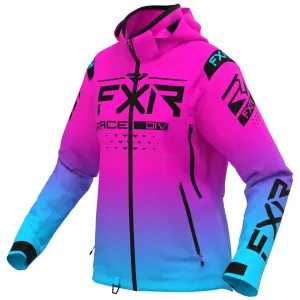 FXR  Womens RRX Snowmobile Jacket Omni Stretch Thermal Electric Pink Lilac Sky