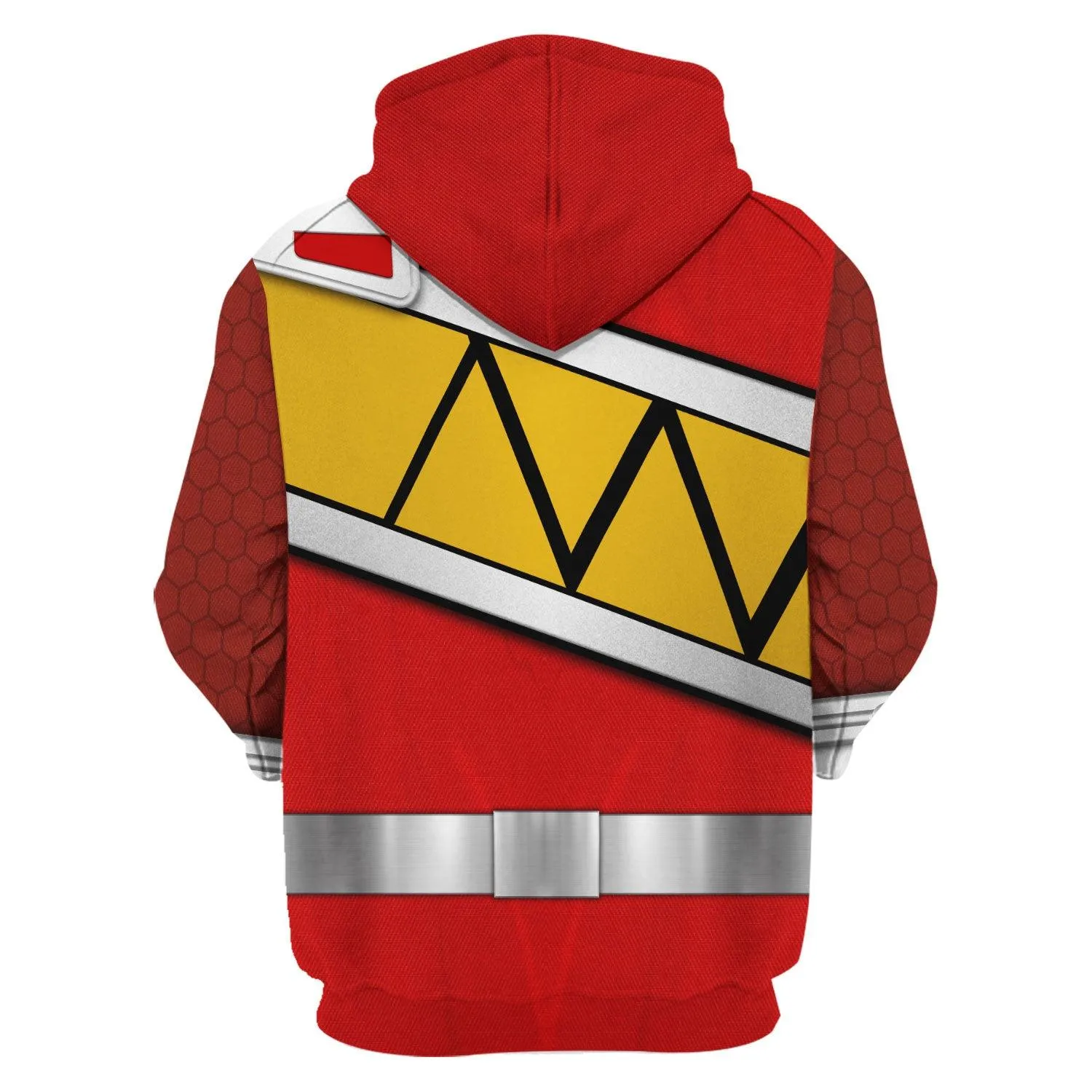 Gearhomie Red Power Rangers Dino Charge Hoodies Sweatshirt T-shirt Hawaiian Tracksuit