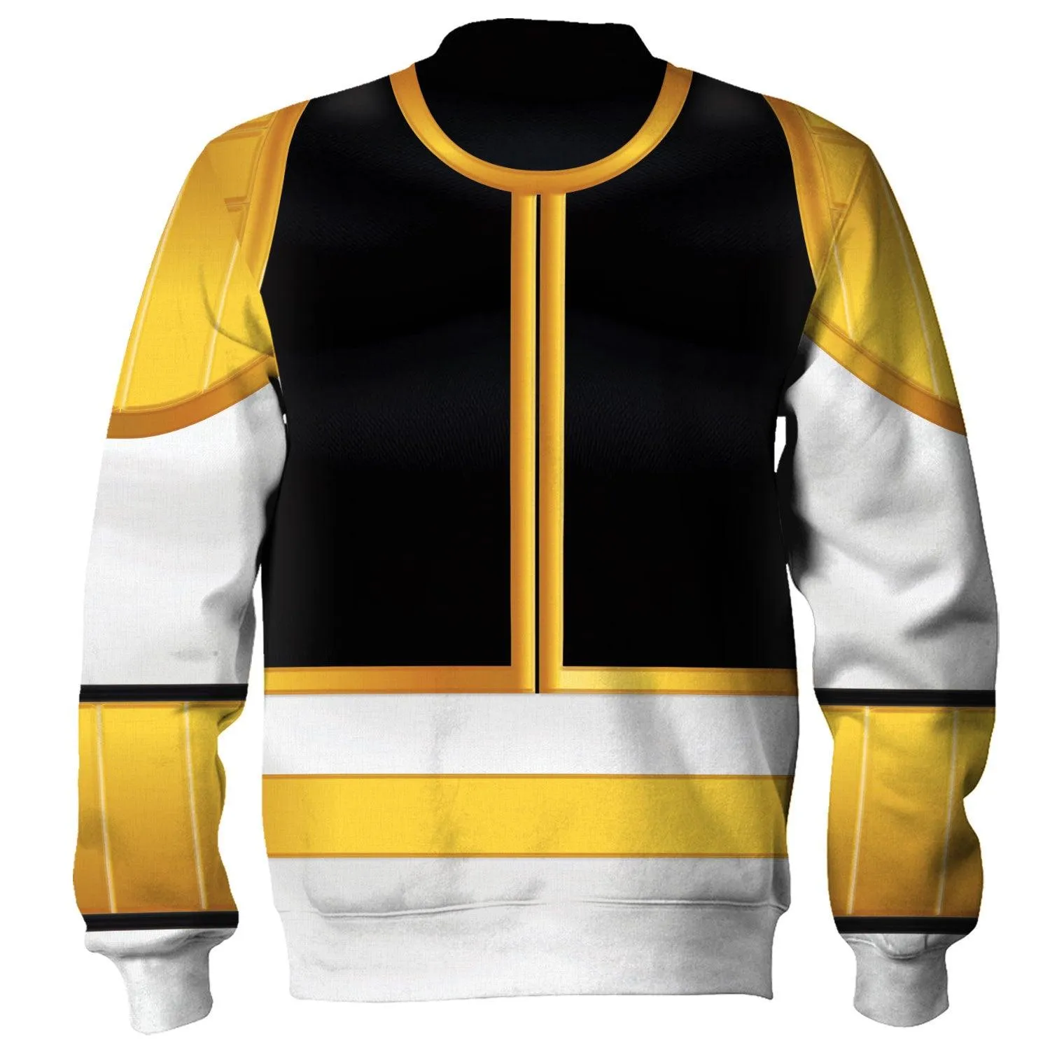 Gearhomie Unisex Tracksuit Hoodies White Power Ranger 3D Costumes