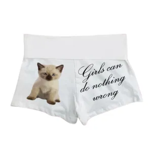 Girls Can Do Nothing Wrong Kitten Shorts