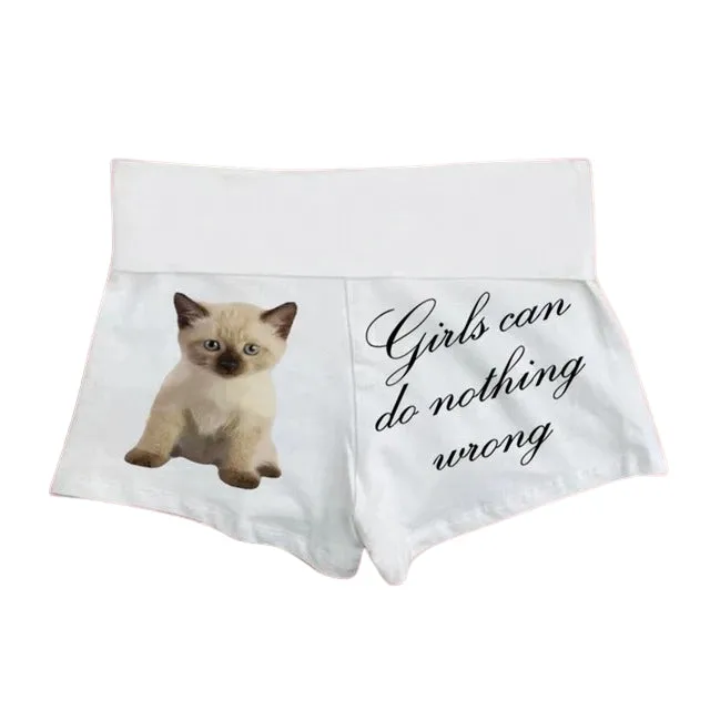 Girls Can Do Nothing Wrong Kitten Shorts