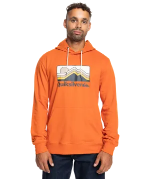 Gradient Mountains Hoodie in Gold Flame