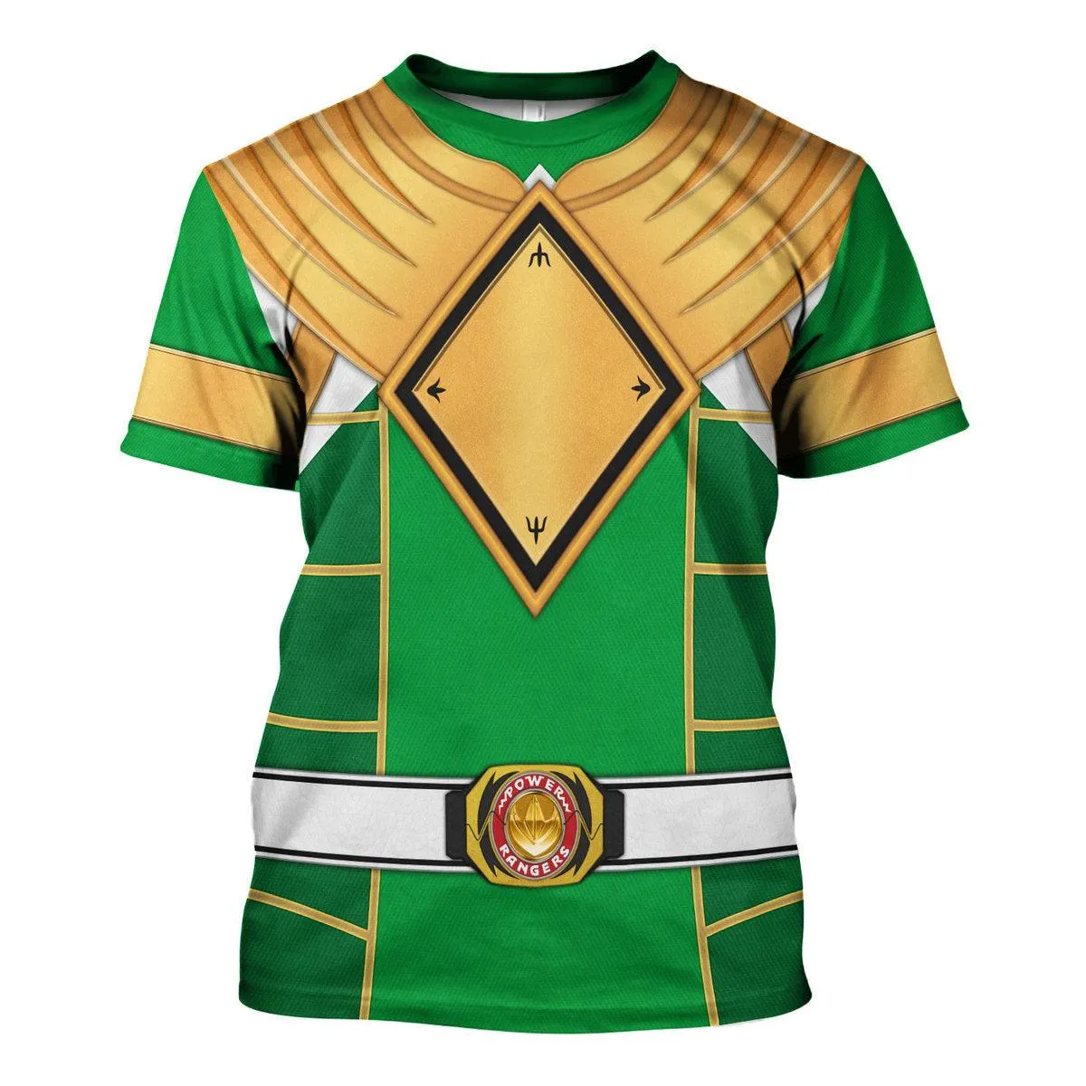 Green Ranger Dragon Shield Mighty Morphin Cosplay Hoodies Sweatshirt T-shirt Hawaiian