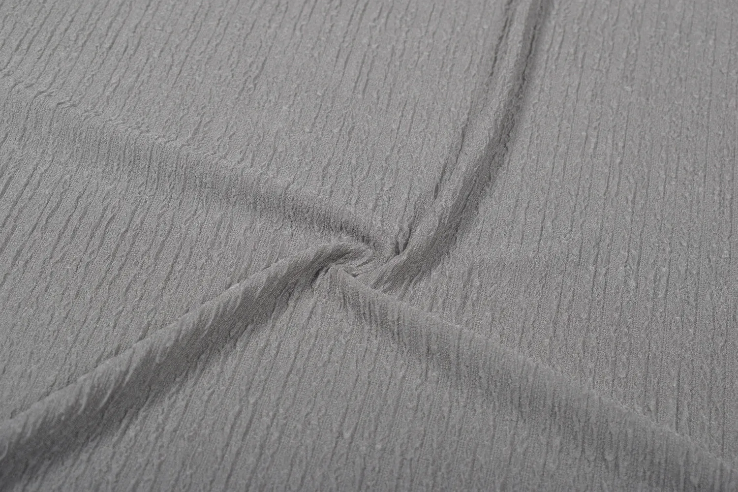 Grey Textured Knit Fabric