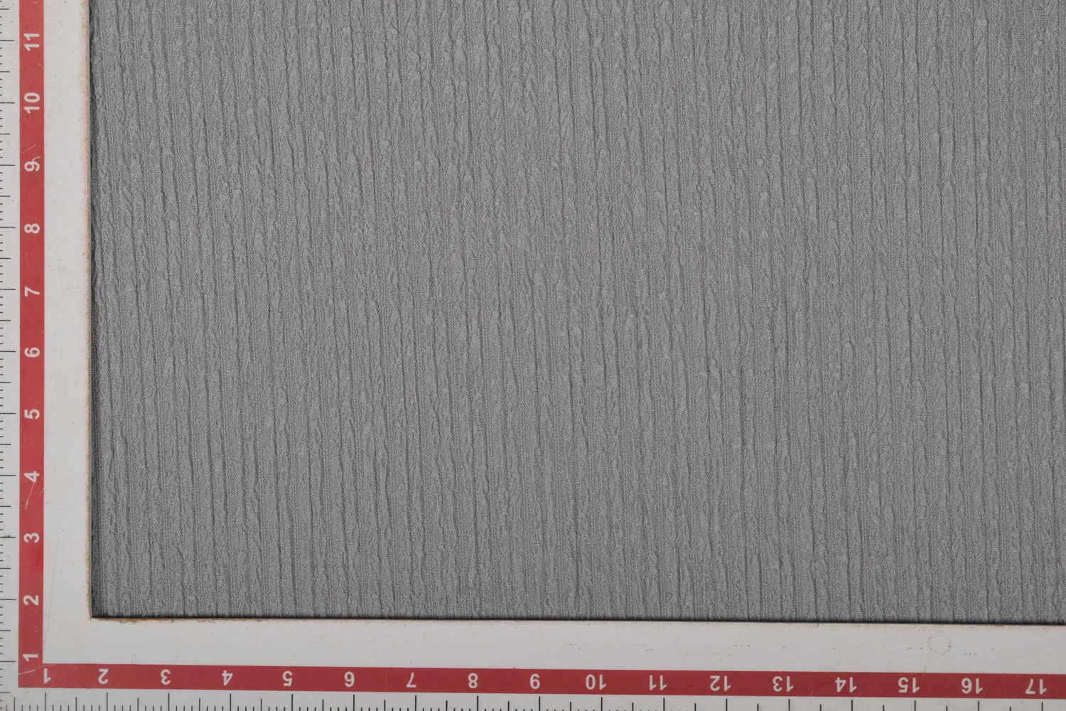 Grey Textured Knit Fabric