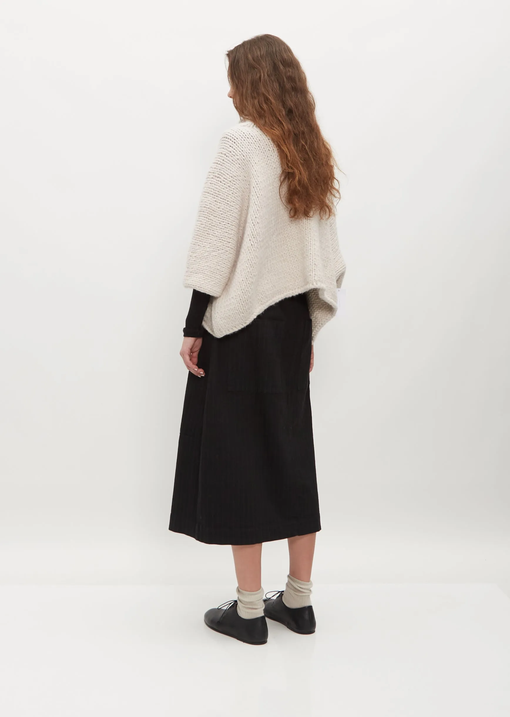 Hand Knit Alpaca and Wool Maxi Turtleneck