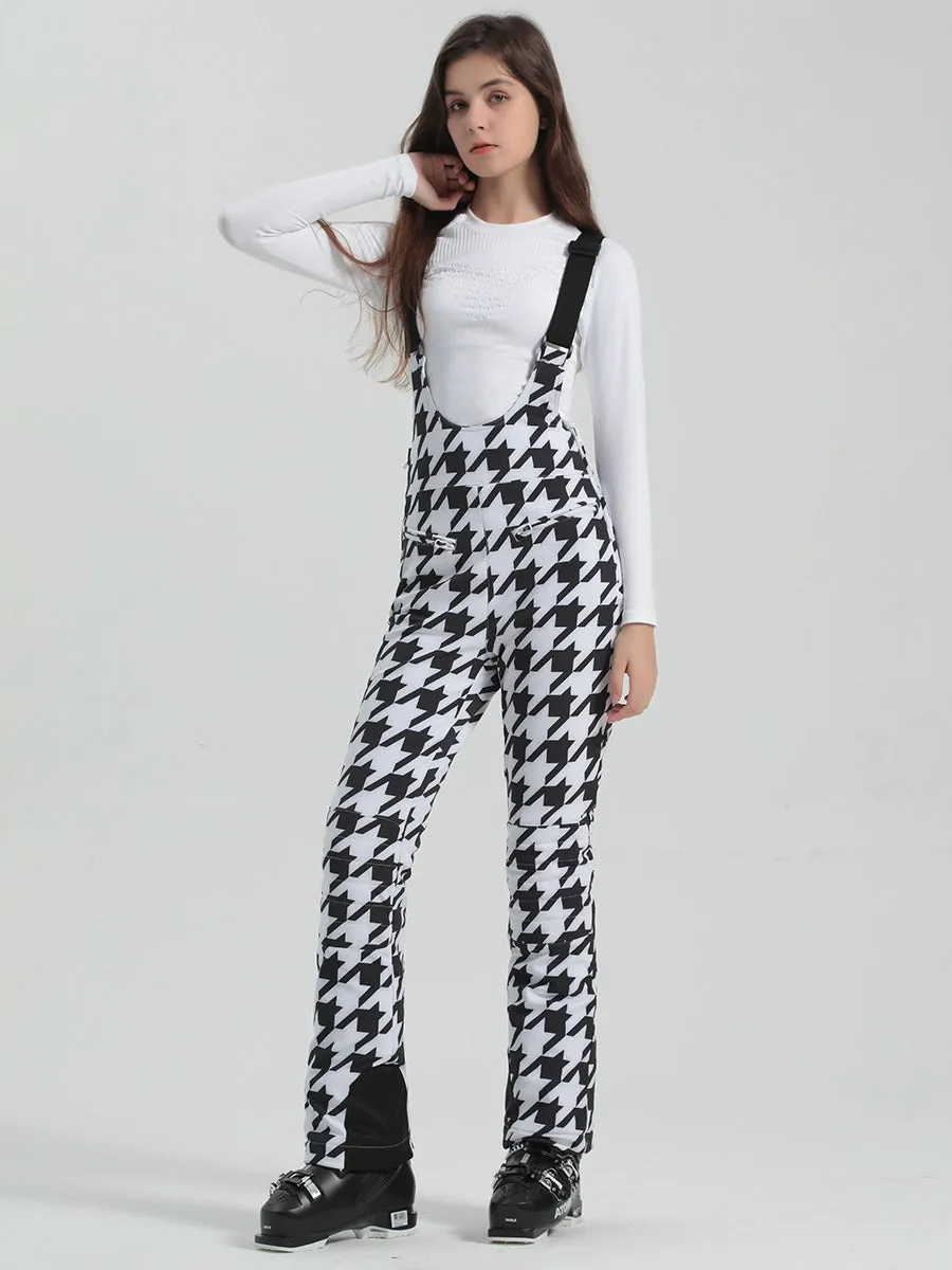 Houndstooth Slim Fit Jopette Ski Pants