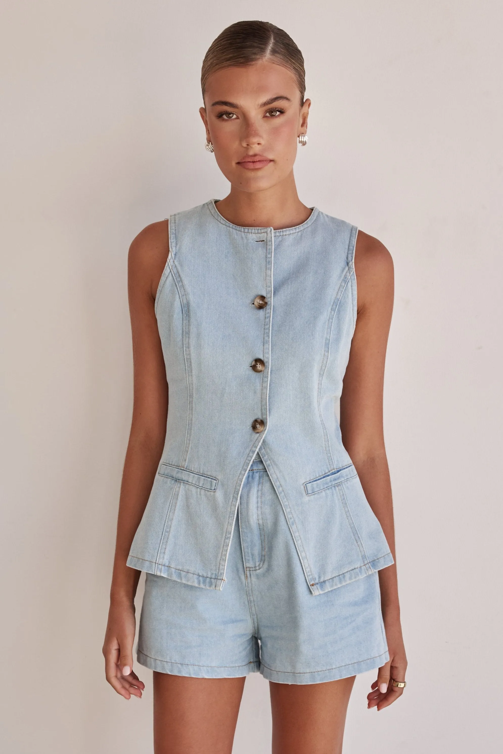 Jules Denim Set (Light Blue)