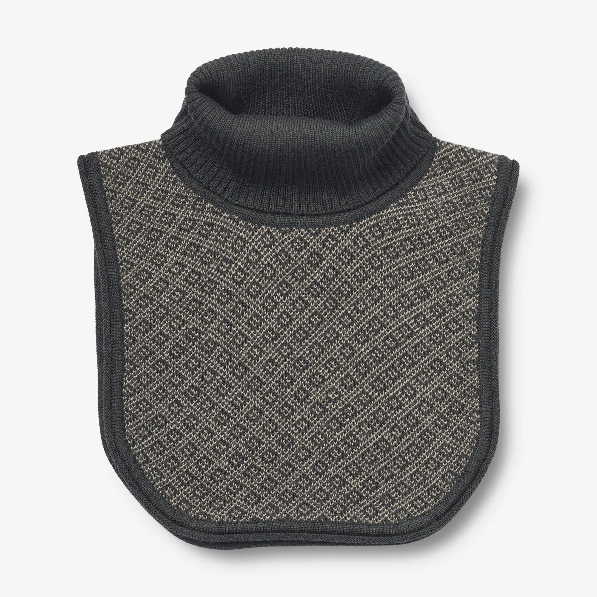 Knitted Neckwarmer Rumie - black coal