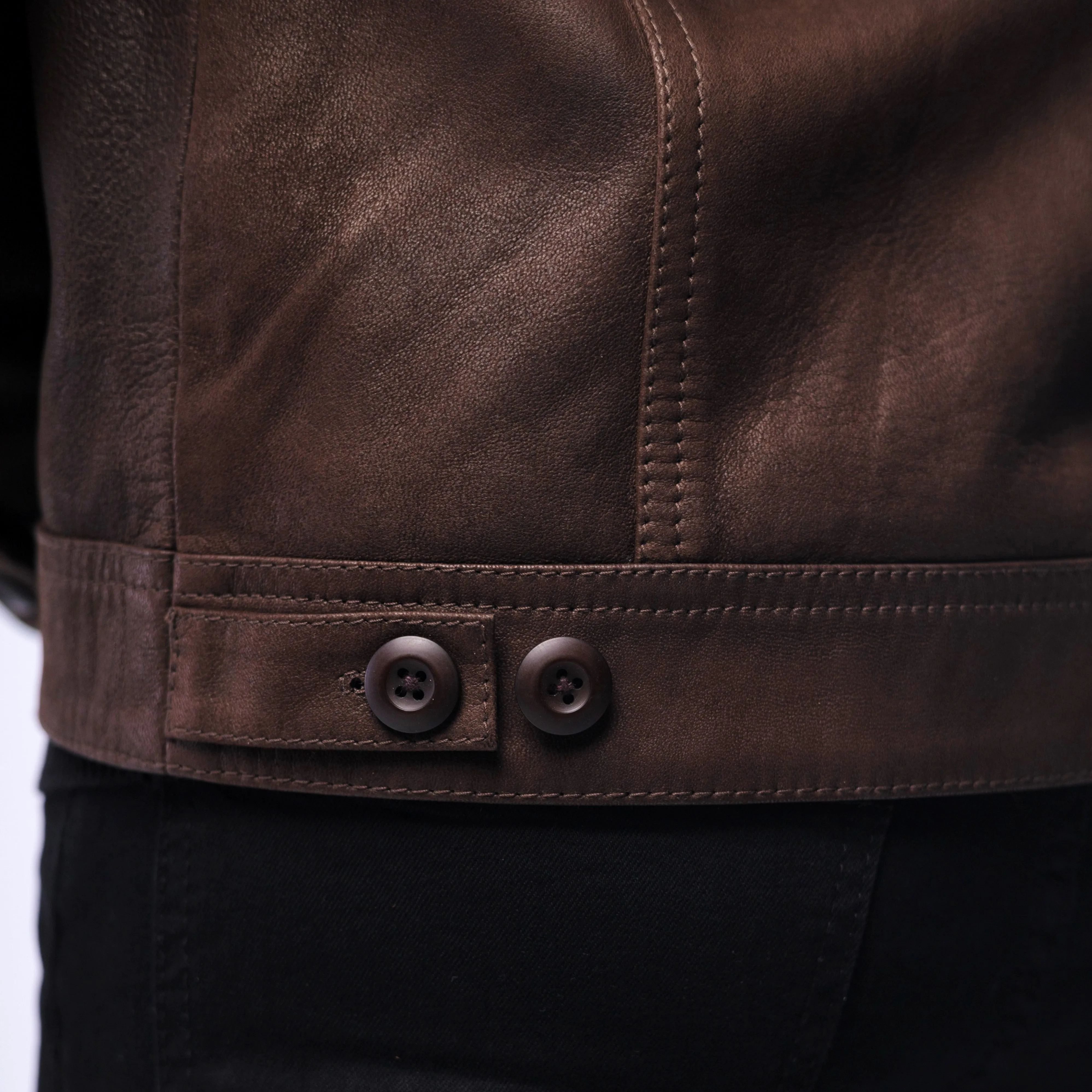 Lambskin Rugged Trucker Jacket