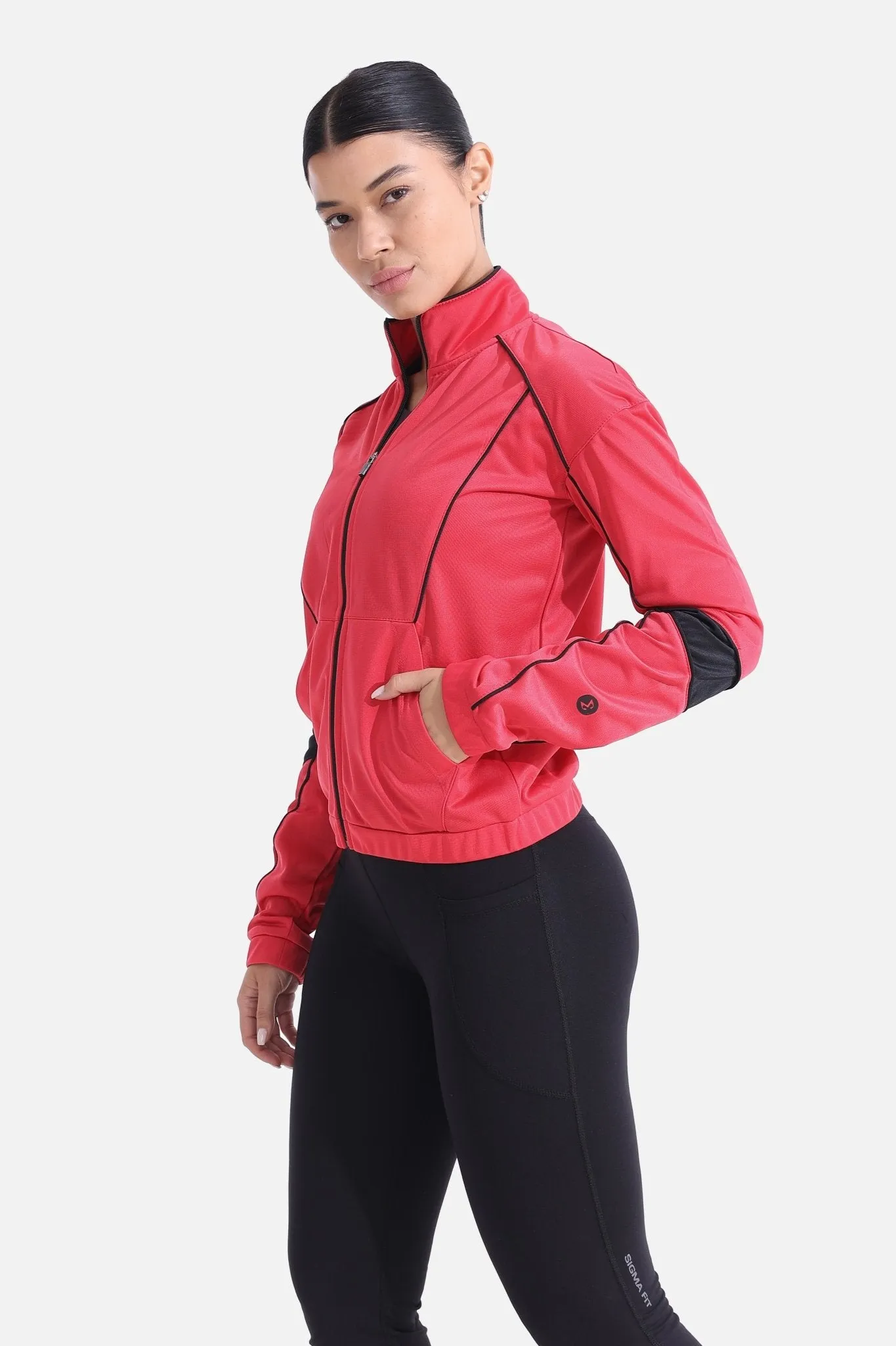 Magenta Tracksuit Jacket