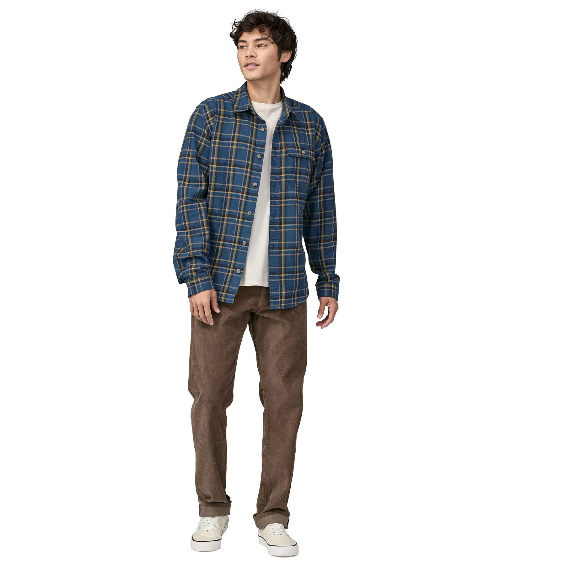 Men's Long-Sleeved Lightweight Fjord Flannel Shirt