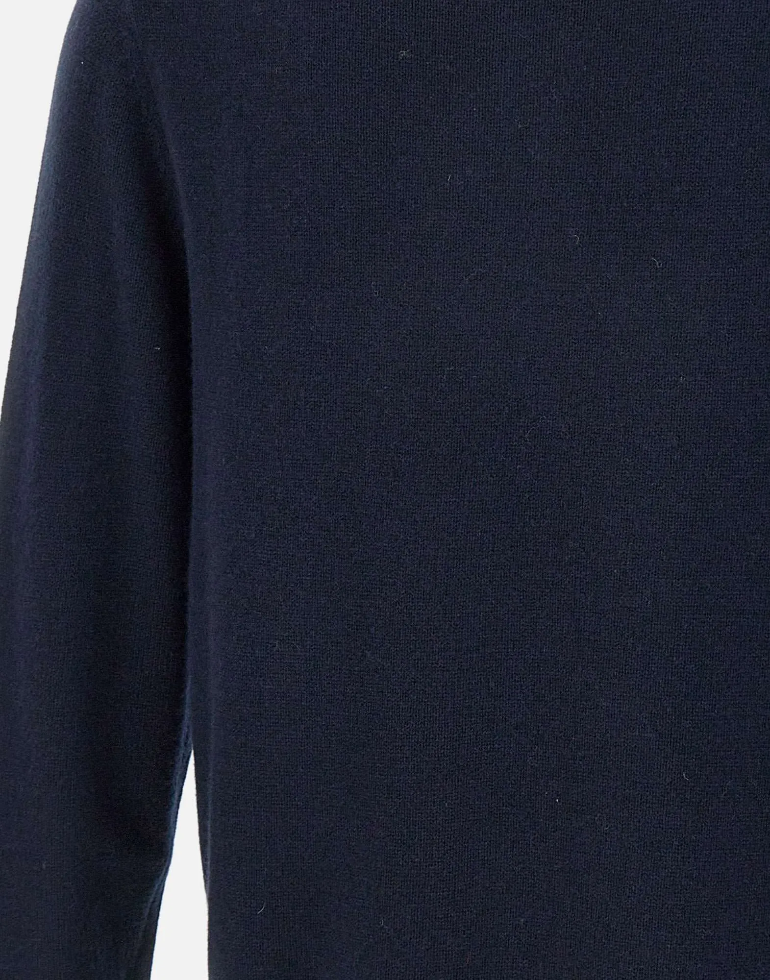 Men's Wool and Cashmere Navy Blue Sweater