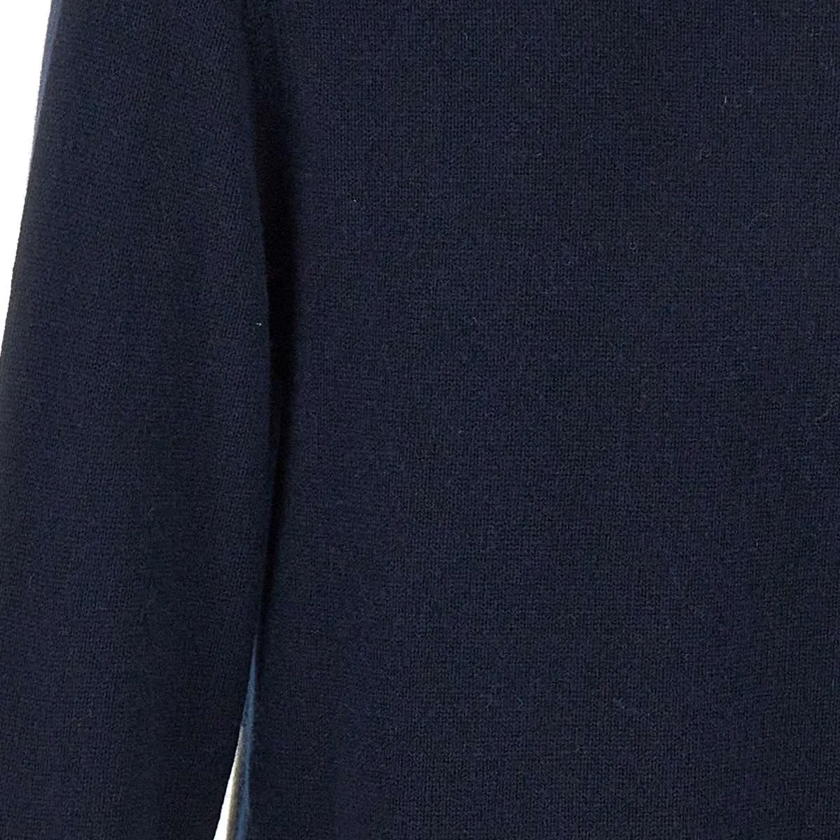 Men's Wool and Cashmere Navy Blue Sweater