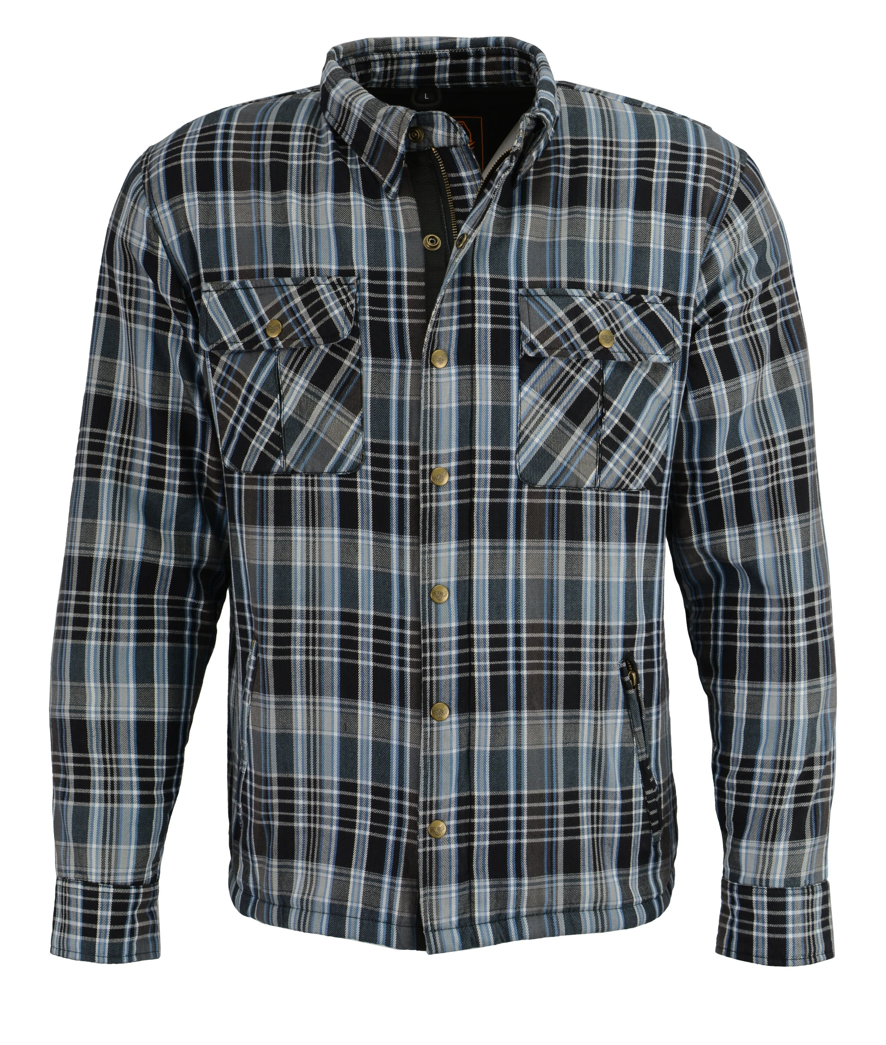 Milwaukee Performance-MPM1636-Men's Armored Flannel Biker Shirt w/ Aramid® by DuPont™ Fibers