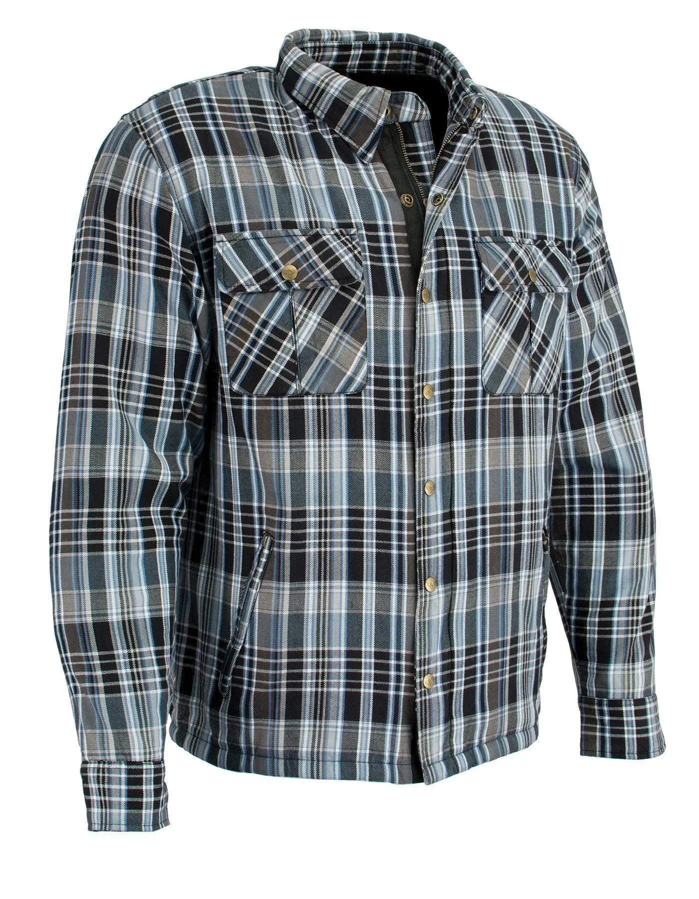 Milwaukee Performance-MPM1636-Men's Armored Flannel Biker Shirt w/ Aramid® by DuPont™ Fibers