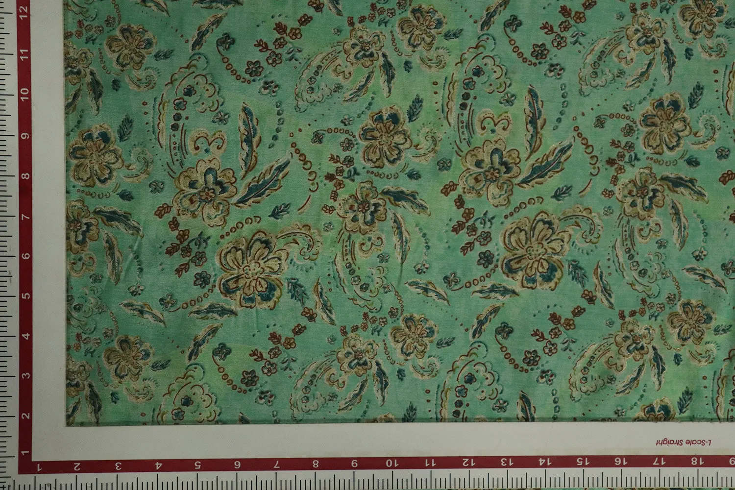 Multicolor Floral Printed Muslin Viscose Blend Fabric