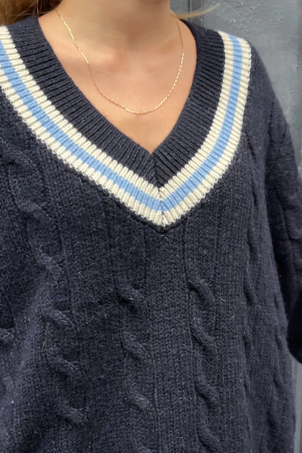 Nikki Heavy Wool Stripe Sweater