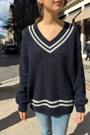 Nikki Heavy Wool Stripe Sweater